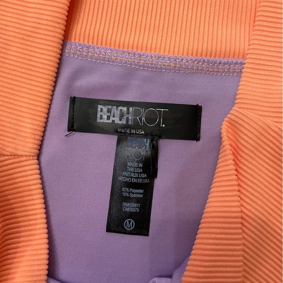 New! Beach Riot Emmy Purple Sundazed Color Block Bikini Bottom 24873 - Picture 5 of 8